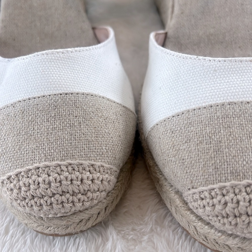 Cole Haan Cloudfeel Espadrille Wedge Sandal perfect neutral sandal spring NEW - Picture 6 of 12